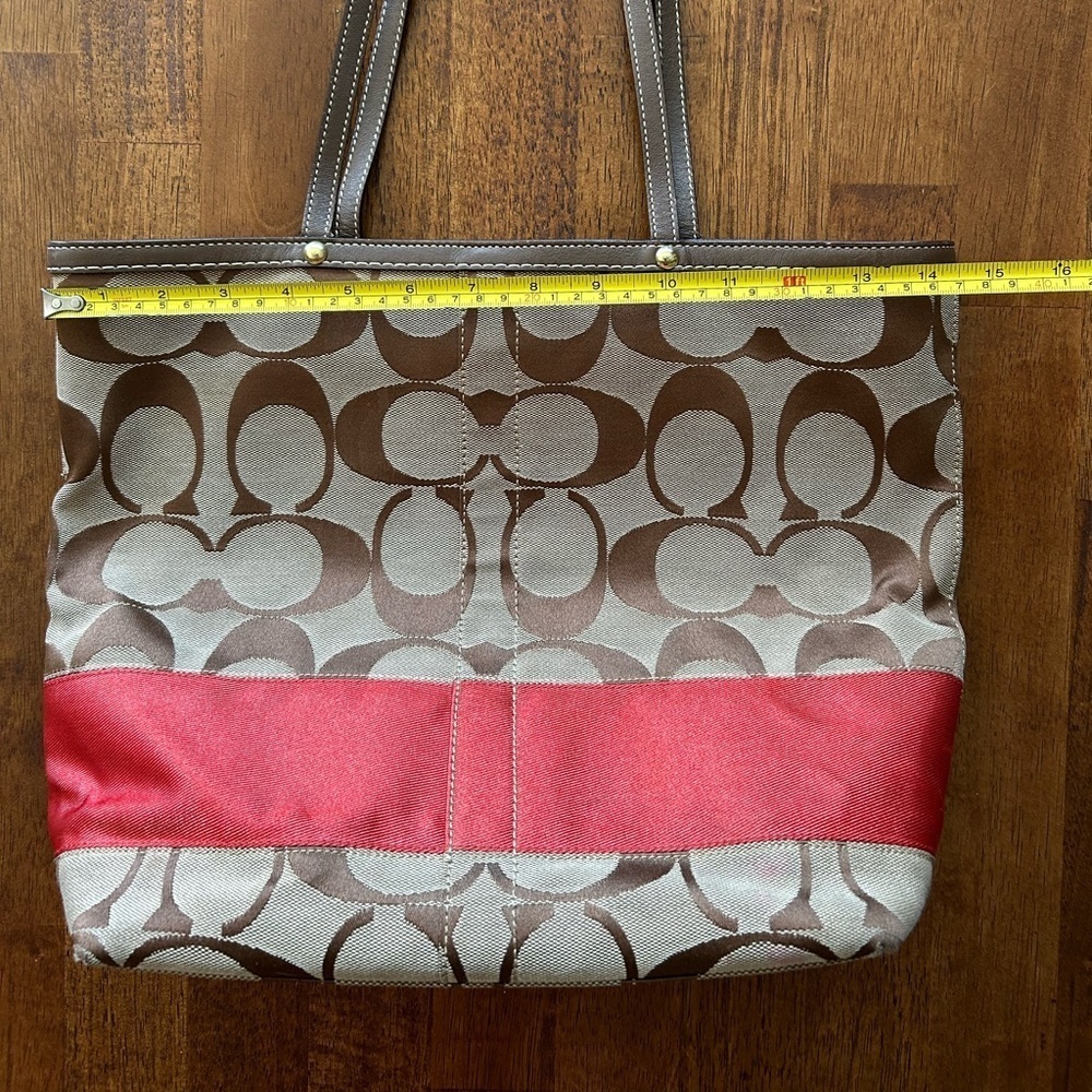 Coach, Y2K shoulder bag, red and brown​​​​ - Picture 2 of 12